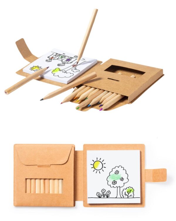 Caja colores y dibujos