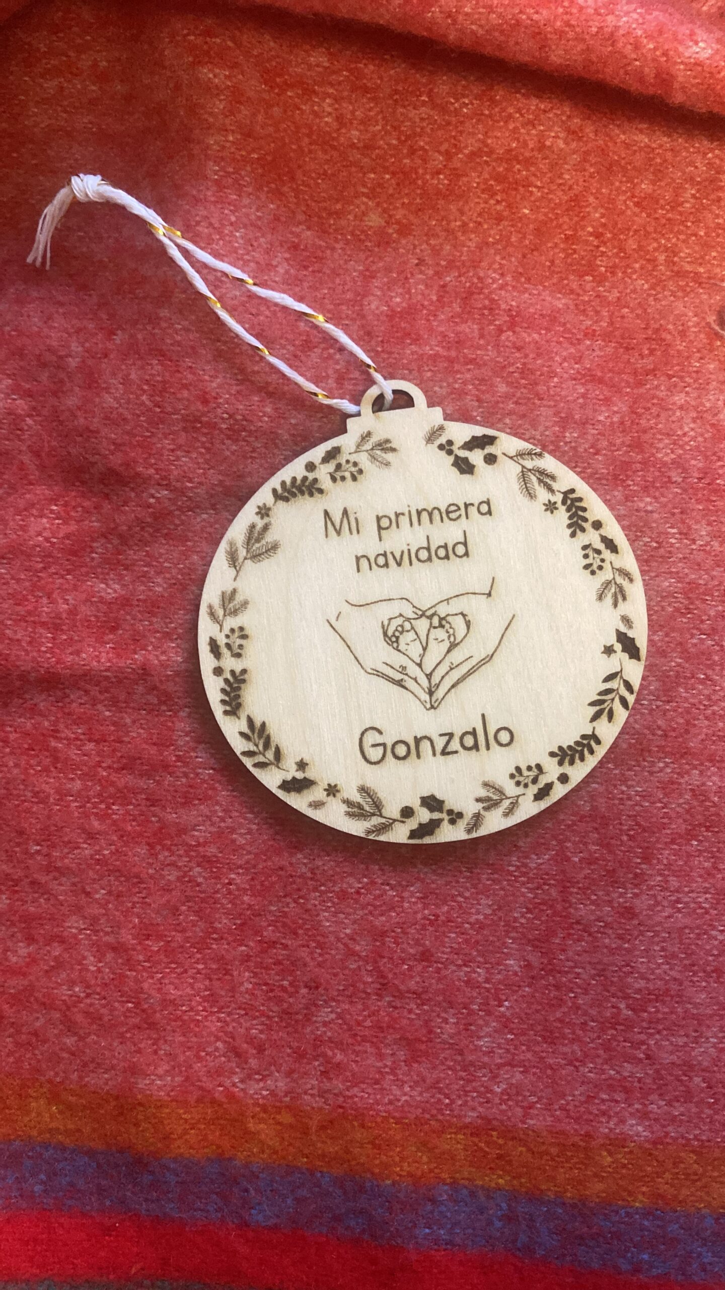 Bola Navidad ‘’Te estamos esperando / Mi primera navidad’’ - Imagen 2