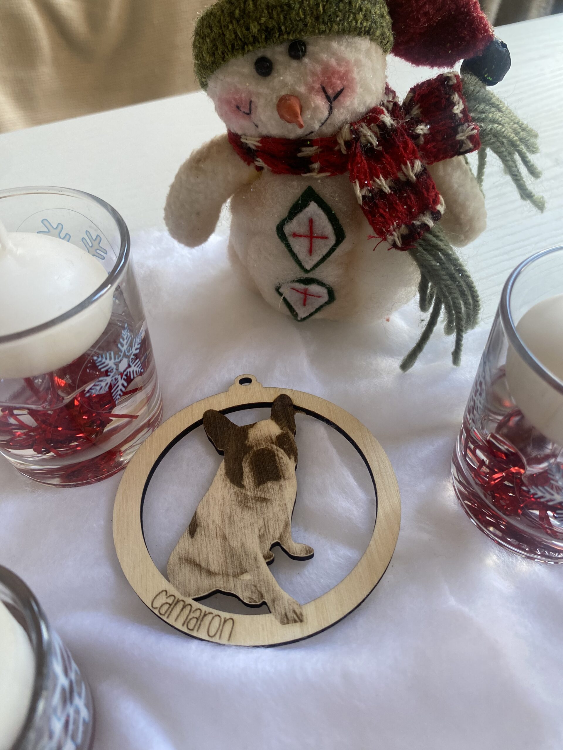 Bola Navidad foto grabada