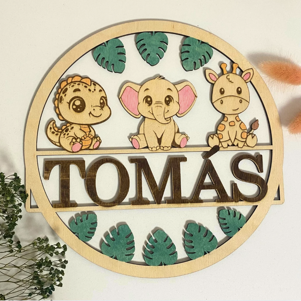 Cartel nombre personalizado